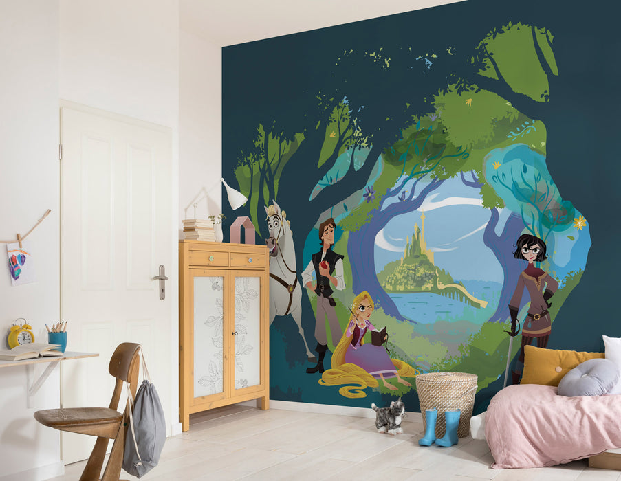 Digitaldruck Vlies Fototapete | Tangled | 350 x 280 cm