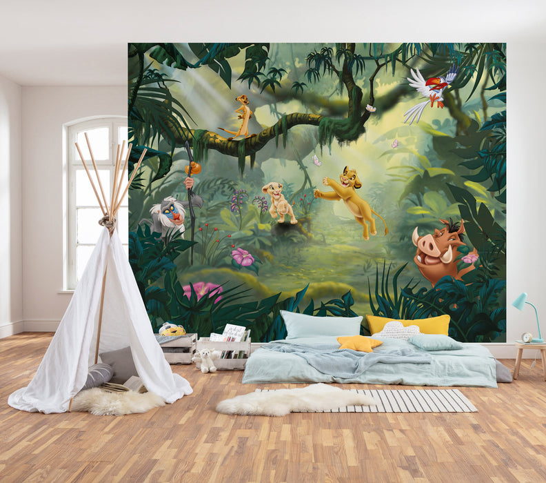 Digitaldruck Vlies Fototapete | Lion King Hakuna Matata | 350 x 280 cm