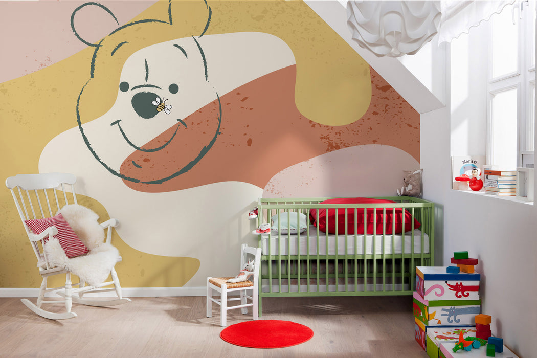 Digitaldruck Vlies Fototapete | Winnie the Pooh Bee | 400 x 280 cm