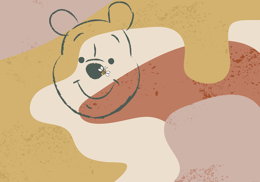 Digitaldruck Vlies Fototapete | Winnie the Pooh Bee | 400 x 280 cm