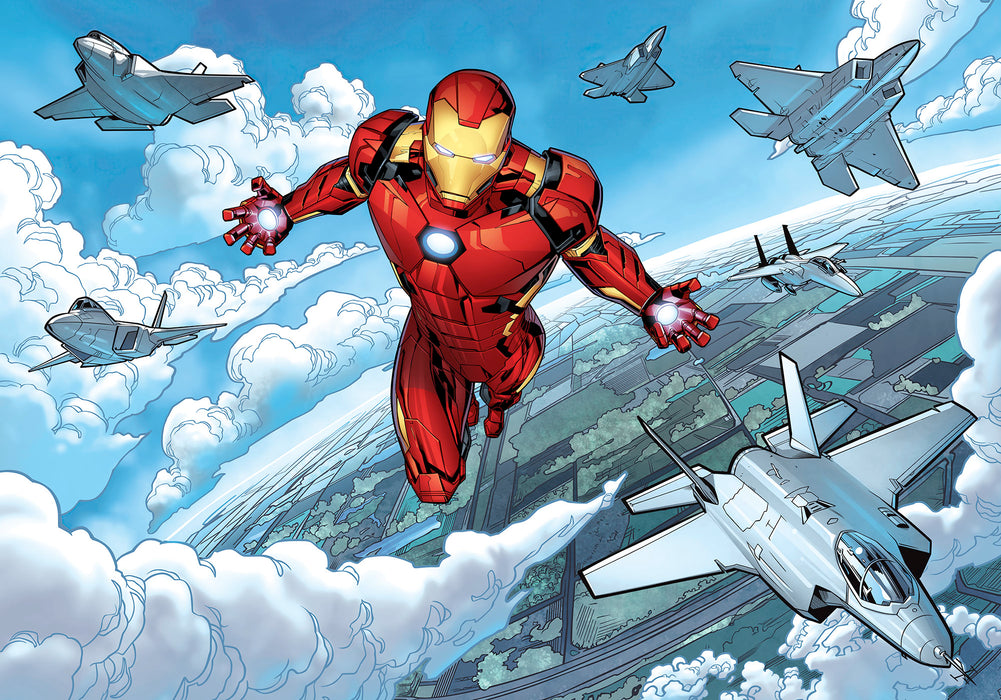 Digitaldruck Vlies Fototapete | Iron Man Flight | 400 x 280 cm