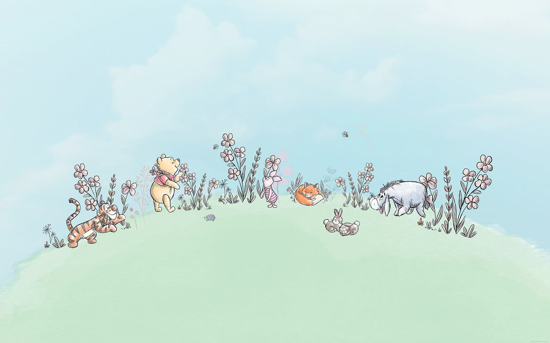 Digitaldruck Vlies Fototapete | Winnie the Pooh Curious Minds | 400 x 250 cm