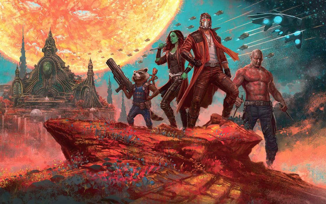 Digitaldruck Vlies Fototapete | Guardians of the Galaxy Panorama | 400 x 250 cm
