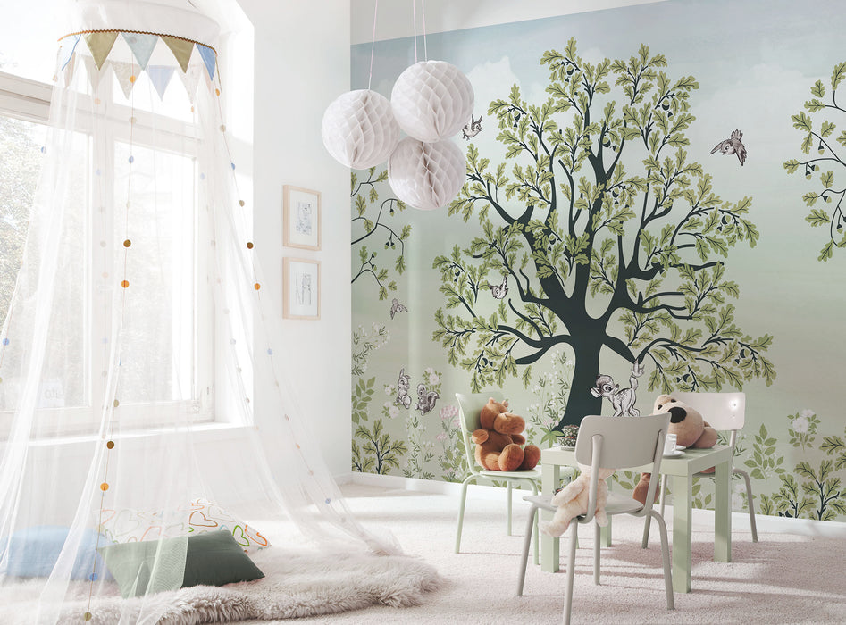 Digitaldruck Vlies Fototapete | Bambi Forest Friends | 400 x 250 cm