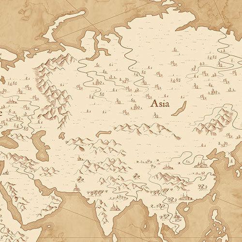 Digitaldruck Vlies Fototapete | Vintage World Map | 500 x 280 cm