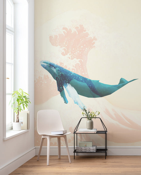 Digitaldruck Vlies Fototapete | Whale Voyage | 200 x 280 cm