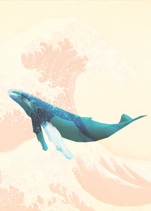 Digitaldruck Vlies Fototapete | Whale Voyage | 200 x 280 cm