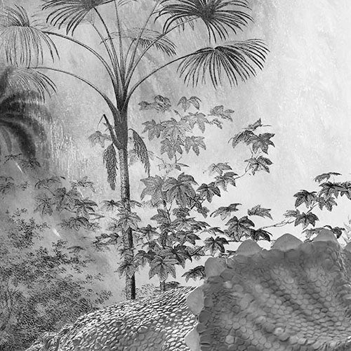 Digitaldruck Vlies Fototapete | Jurassic Waterfall | 200 x 280 cm
