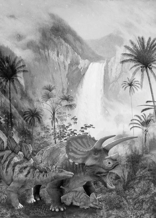 Digitaldruck Vlies Fototapete | Jurassic Waterfall | 200 x 280 cm