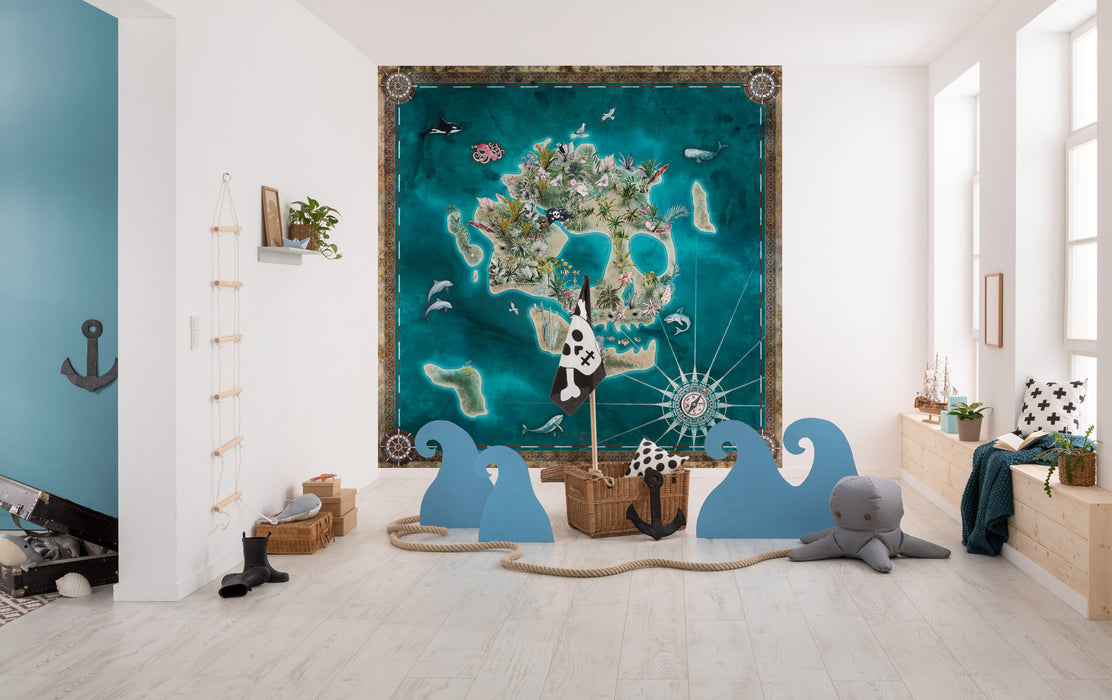 Digitaldruck Vlies Fototapete | Skull Island | 250 x 250 cm