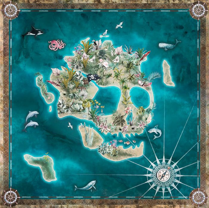 Digitaldruck Vlies Fototapete | Skull Island | 250 x 250 cm
