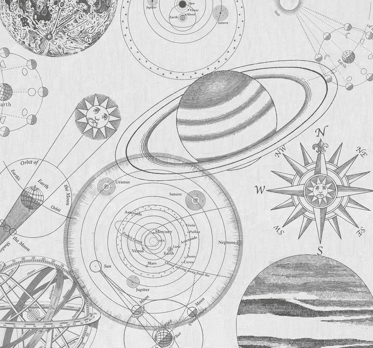 Digitaldruck Vlies Fototapete | Cosmos Sketch | 300 x 280 cm