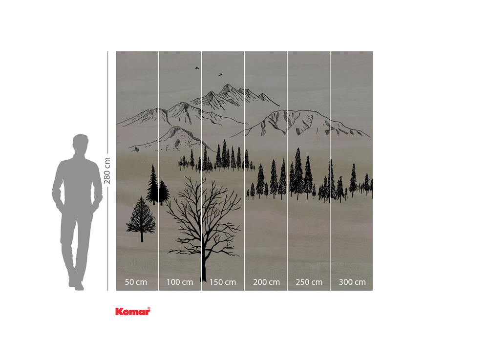 Digitaldruck Vlies Fototapete | Backcountry | 300 x 280 cm