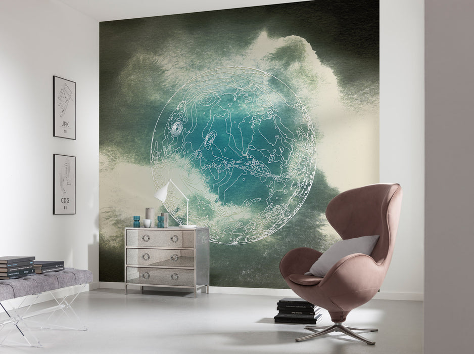 Digitaldruck Vlies Fototapete | Surreal Planet | 300 x 280 cm