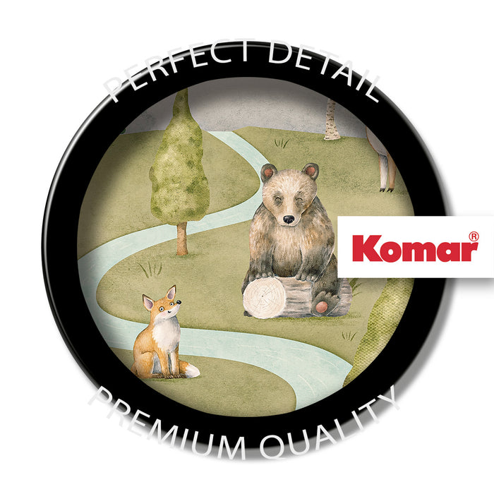 Komar NEU | Digitaldruck Vlies Fototapete - Neighbor-wood Meetings - Größe 300 x 250 cm