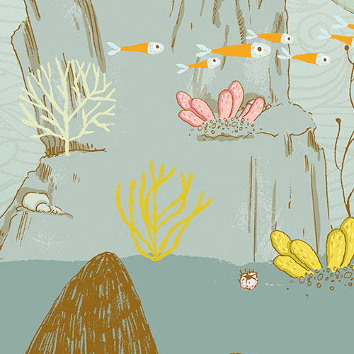 Digitaldruck Vlies Fototapete | Mermaids | 350 x 280 cm