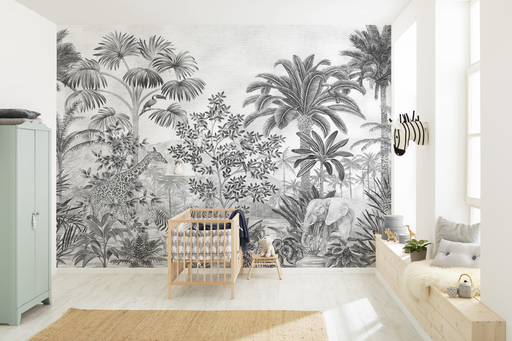 Digitaldruck Vlies Fototapete | Jungle Evolution | 350 x 280 cm