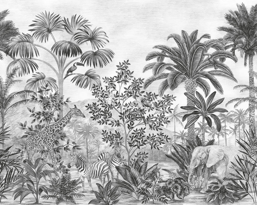 Digitaldruck Vlies Fototapete | Jungle Evolution | 350 x 280 cm