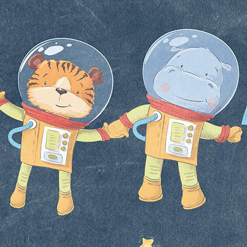 Digitaldruck Vlies Fototapete | Friends in Space | 350 x 280 cm
