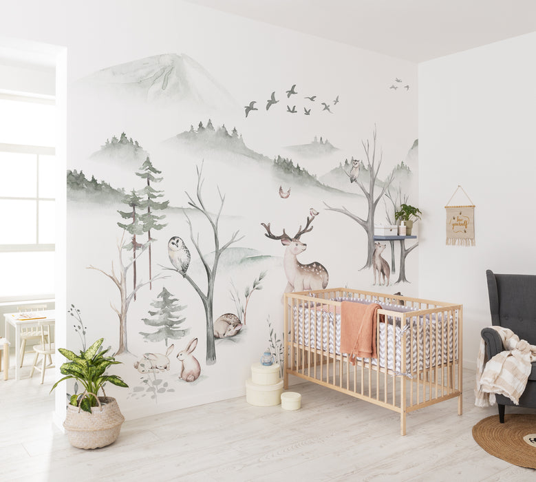 Digitaldruck Vlies Fototapete | Cozy Woods | 400 x 280 cm