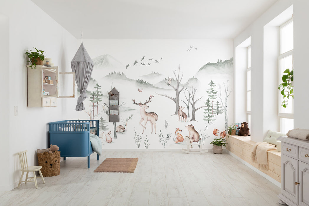 Digitaldruck Vlies Fototapete | Cozy Woods | 400 x 280 cm