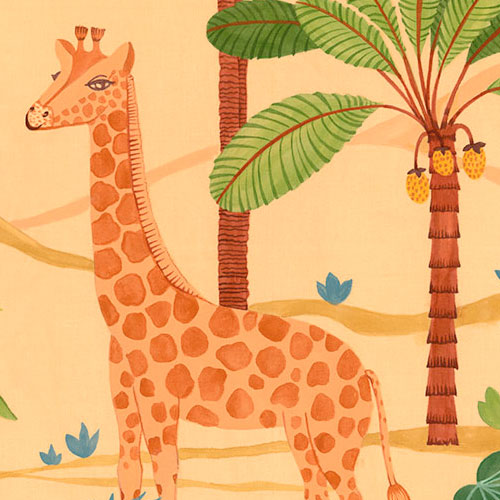 Digitaldruck Vlies Fototapete | Giraffe Crew | 400 x 280 cm