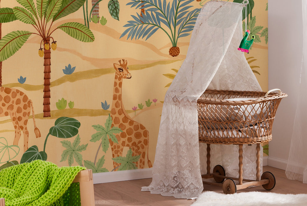 Digitaldruck Vlies Fototapete | Giraffe Crew | 400 x 280 cm