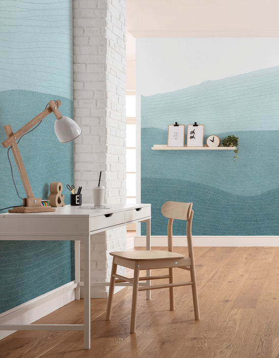 Komar NEU | Digitaldruck Vlies Fototapete - Mild Mounds - Größe 200 x 250 cm