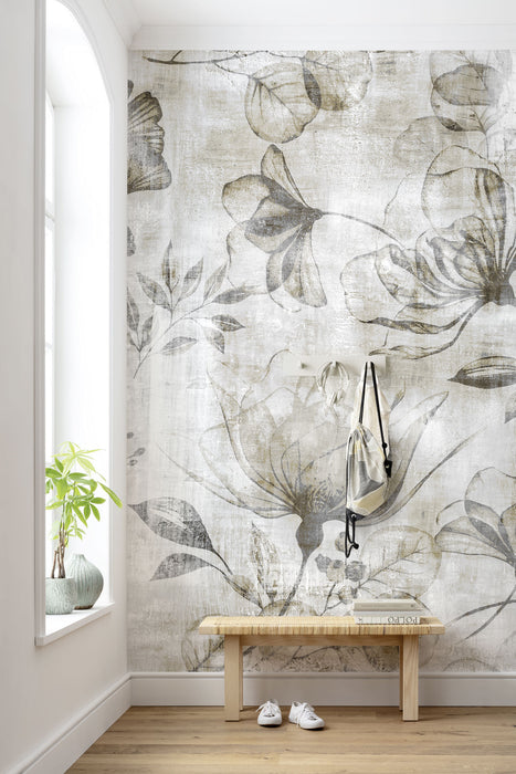 Digitaldruck Vlies Fototapete | Rustic Roses | 200 x 250 cm