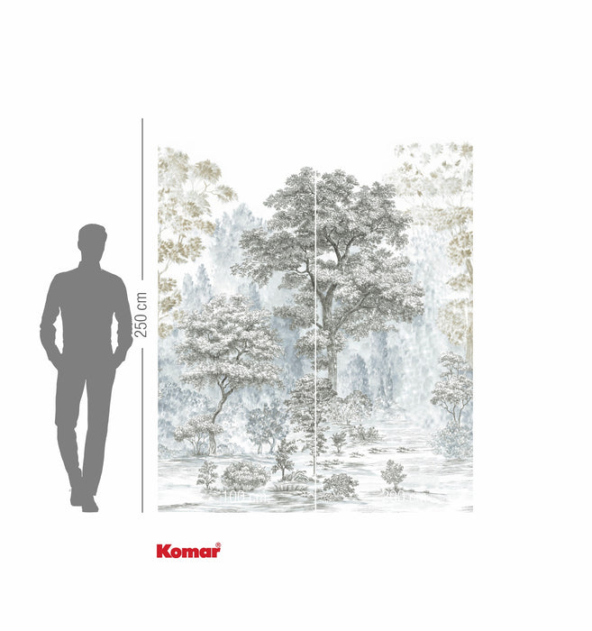 Komar NEU | Digitaldruck Vlies Fototapete - Rising Roots - Größe 200 x 250 cm