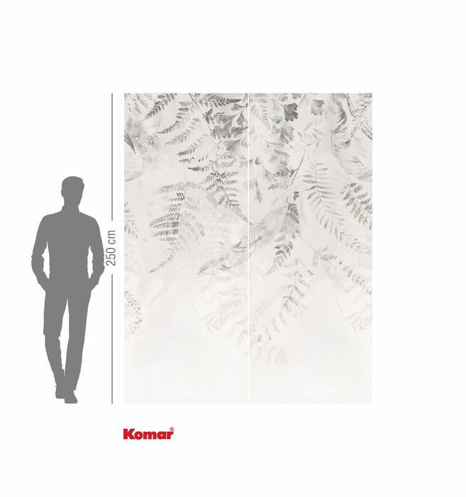 Komar NEU | Digitaldruck Vlies Fototapete - Illuminating Ivy - Größe 200 x 250 cm