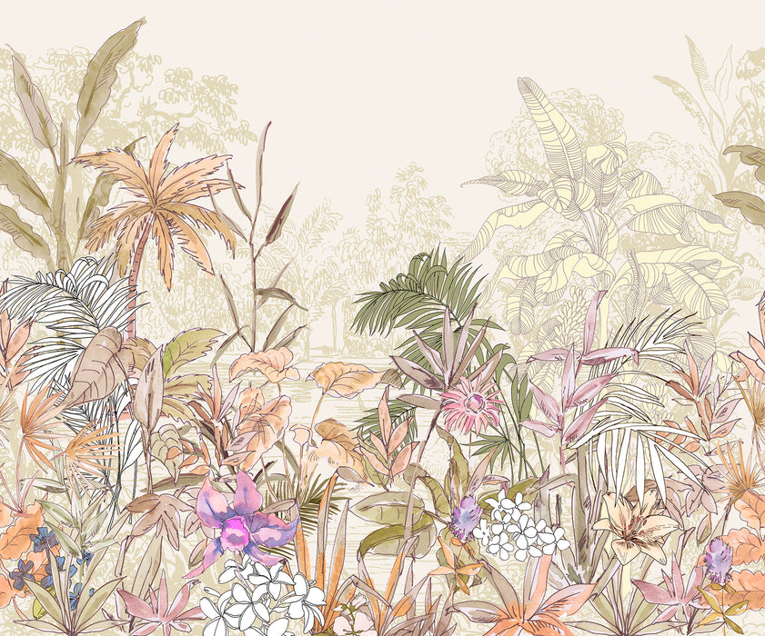 Komar NEU | Digitaldruck Vlies Fototapete - Humided Heat - Größe 300 x 250 cm