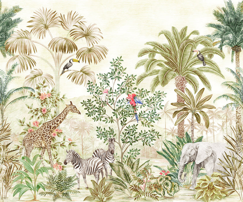 Digitaldruck Vlies Fototapete | Wild Wonderland | 300 x 250 cm