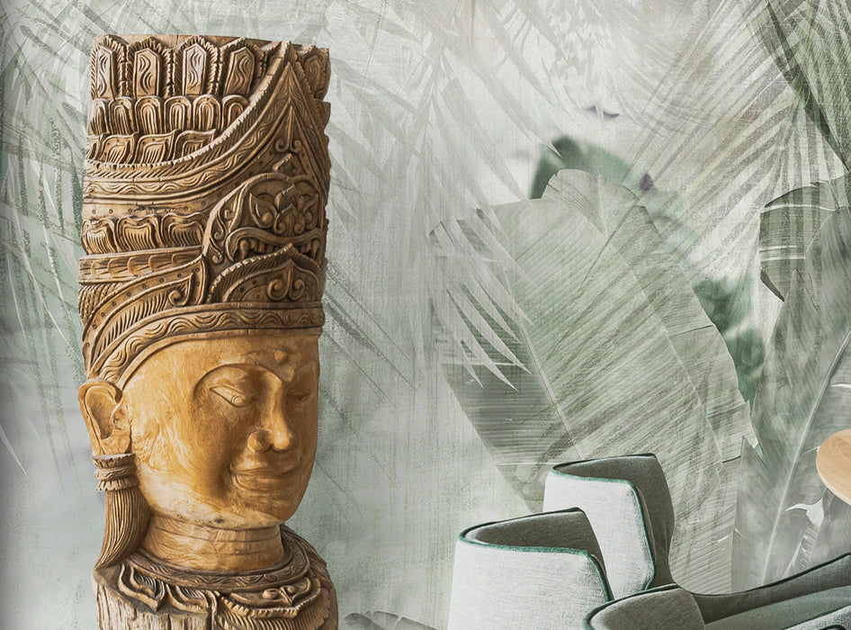 Komar NEU | Digitaldruck Vlies Fototapete - Botanical Boho - Größe 400 x 250 cm