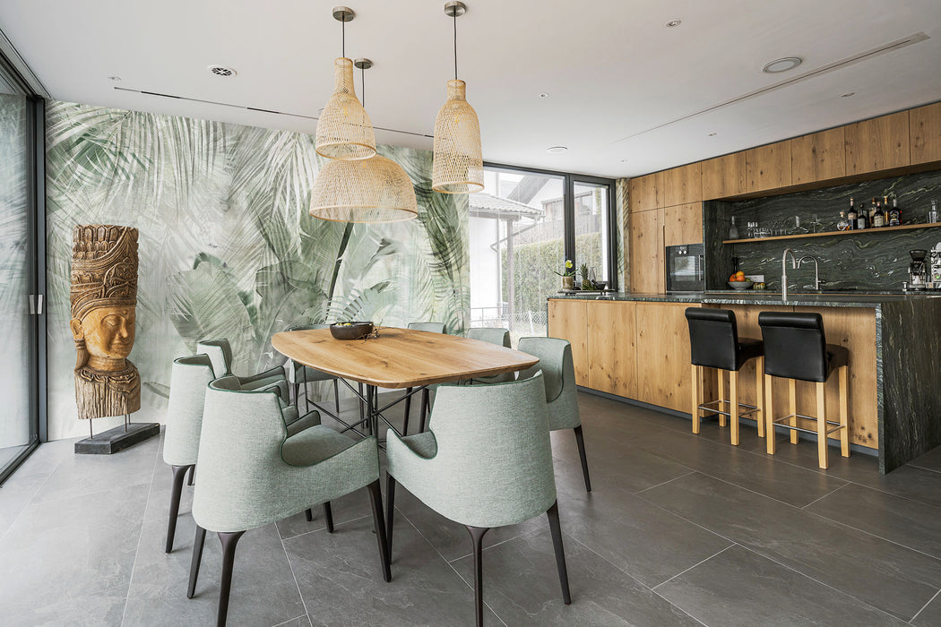 Komar NEU | Digitaldruck Vlies Fototapete - Botanical Boho - Größe 400 x 250 cm