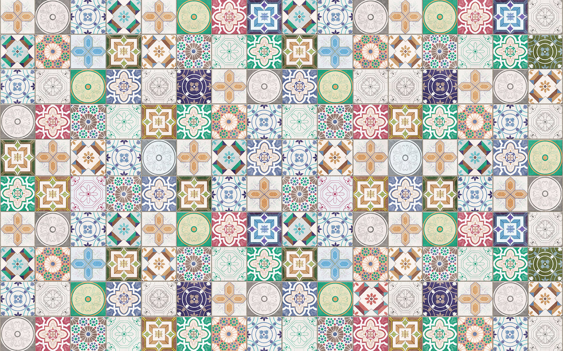 Digitaldruck Vlies Fototapete | Marrakech Mosaik | 400 x 250 cm