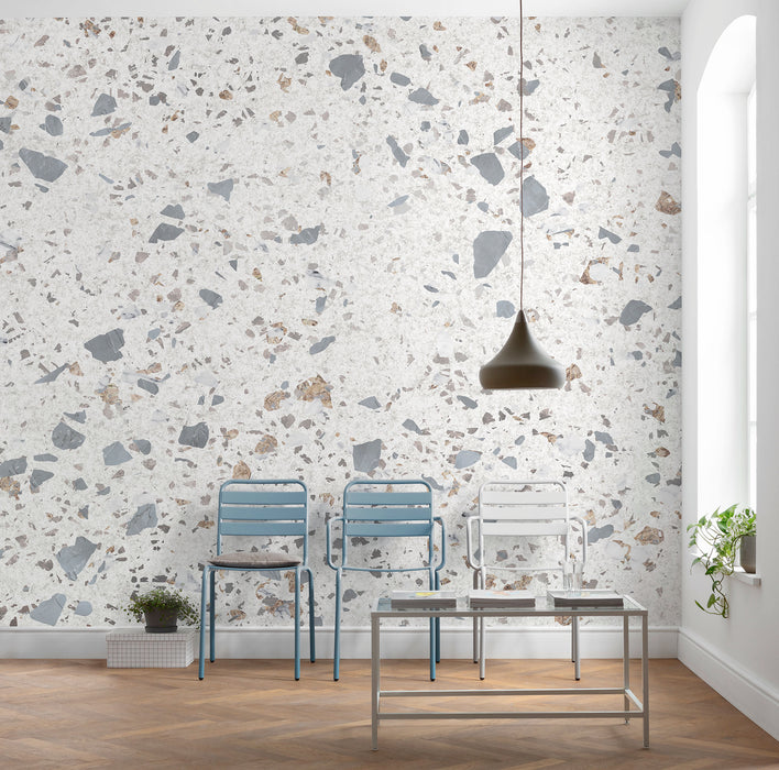 Komar NEU | Digitaldruck Vlies Fototapete - Terrific Terrazzo - Größe 400 x 250 cm