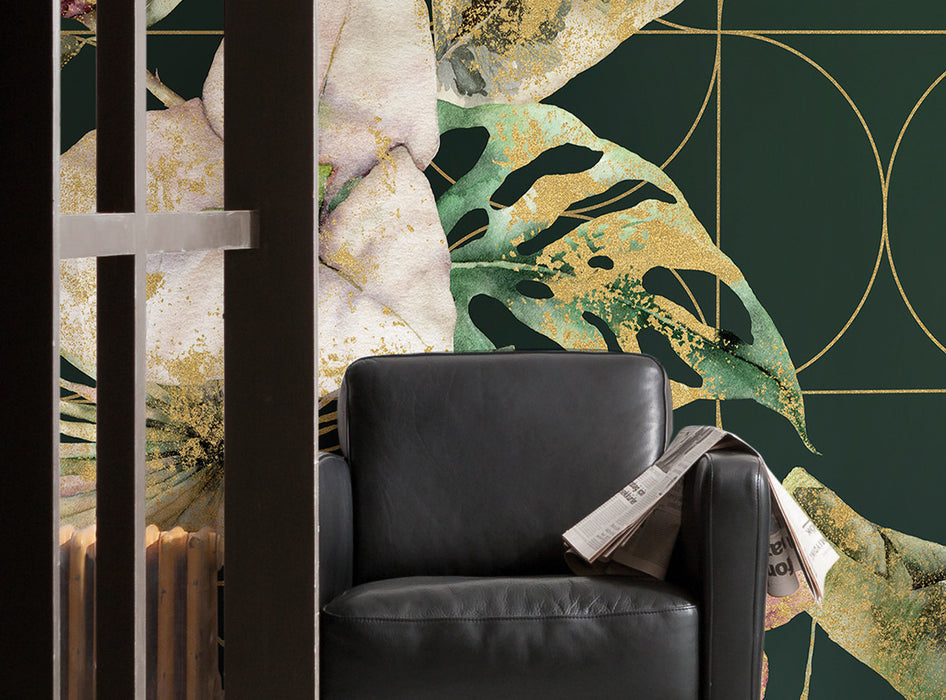 Komar NEU | Digitaldruck Vlies Fototapete - Golden Growth - Größe 400 x 250 cm