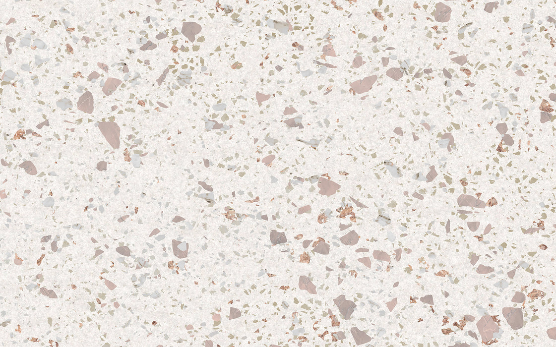 Komar NEU | Digitaldruck Vlies Fototapete - Tasteful Terrazzo - Größe 400 x 250 cm