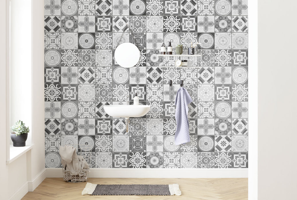 Komar NEU | Digitaldruck Vlies Fototapete - Pattern Porto - Größe 400 x 250 cm