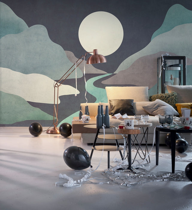Digitaldruck Vlies Fototapete | Moonlight Monumental | 400 x 250 cm