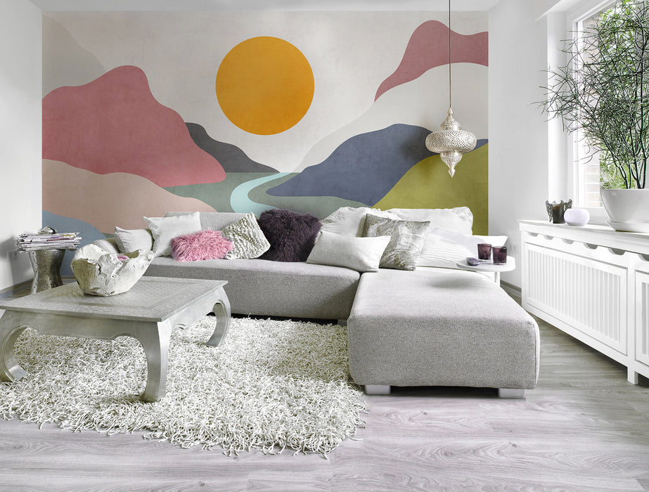 Digitaldruck Vlies Fototapete | Velvety Valley | 400 x 250 cm