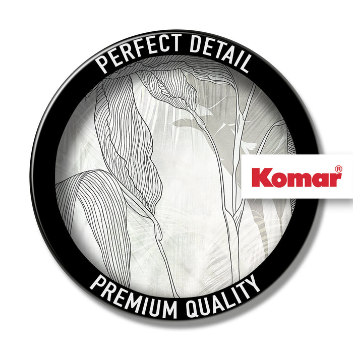 Komar NEU | Digitaldruck Vlies Fototapete - Linierte Lilien - Größe 400 x 250 cm