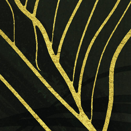 Komar NEU | Digitaldruck Vlies Fototapete - Darkest Green - Größe 400 x 250 cm