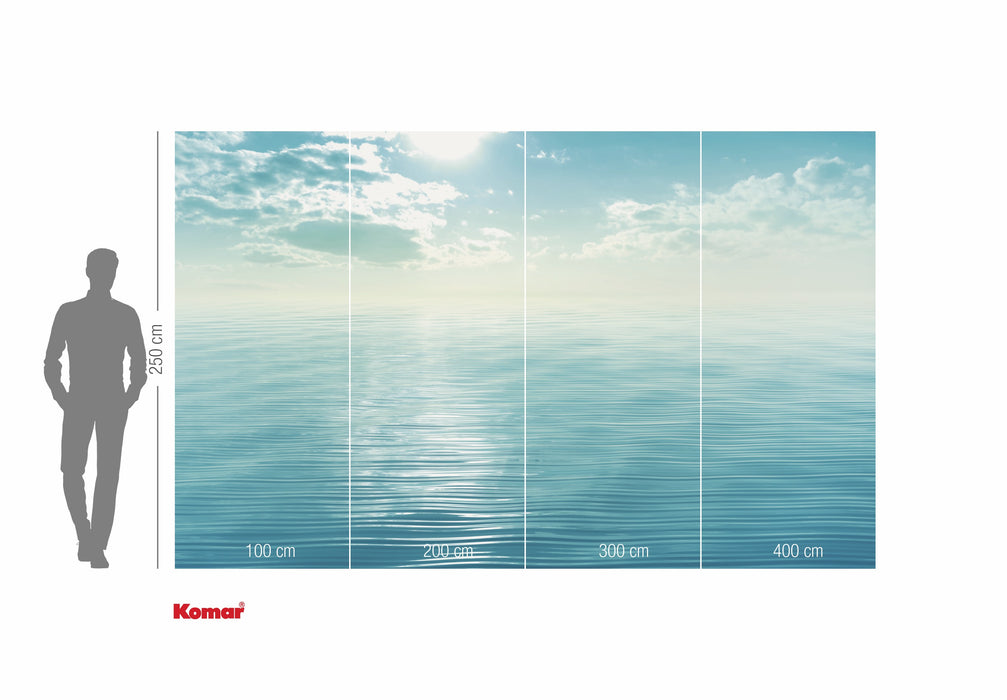 Komar NEU | Digitaldruck Vlies Fototapete - La Mer Bleue - Größe 400 x 250 cm
