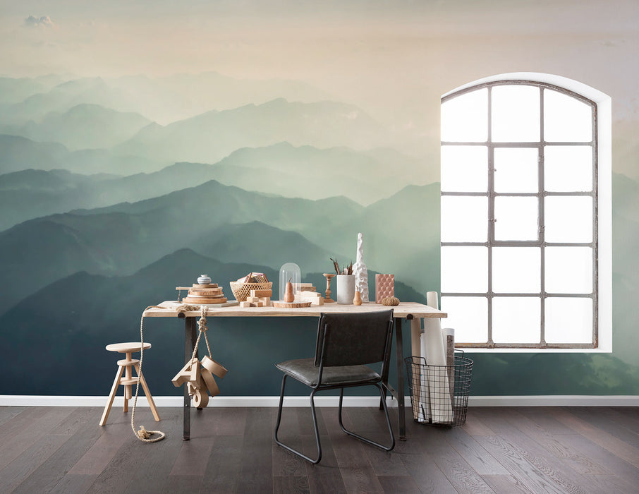 Digitaldruck Vlies Fototapete | Hazy Hills | 400 x 250 cm