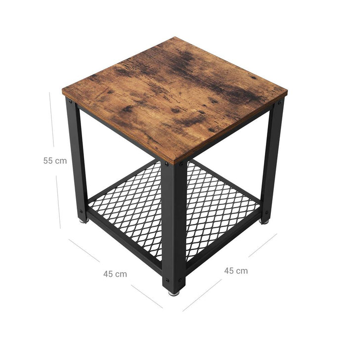 NEU | VASAGLE | Industrie-Design Beistelltisch mit Gitter