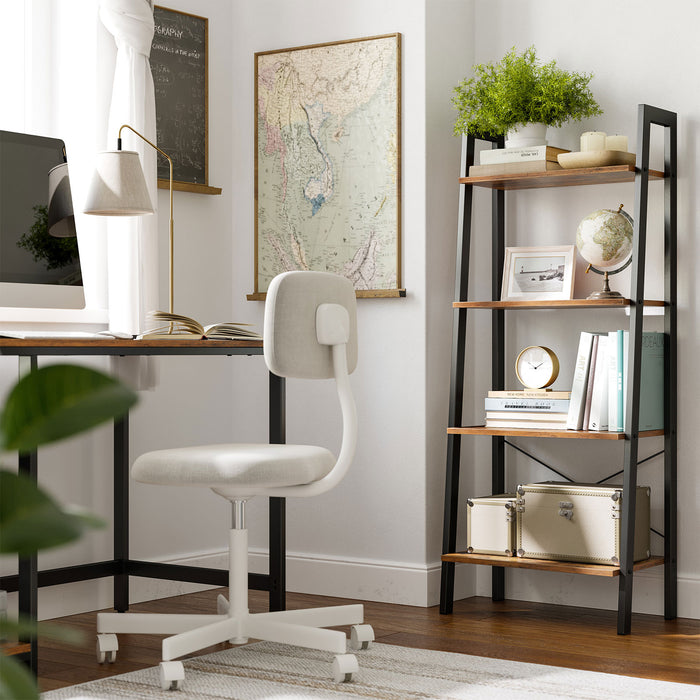 NEU | VASAGLE | Industrie-Design Leiterregal 4 Ablagen