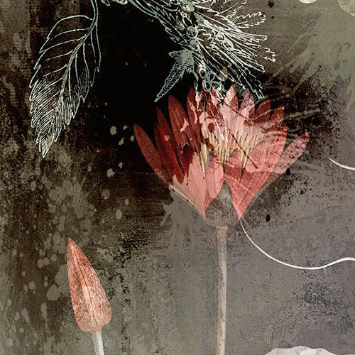 Digitaldruck Vlies Fototapete | Night Flowers | 200 x 280 cm