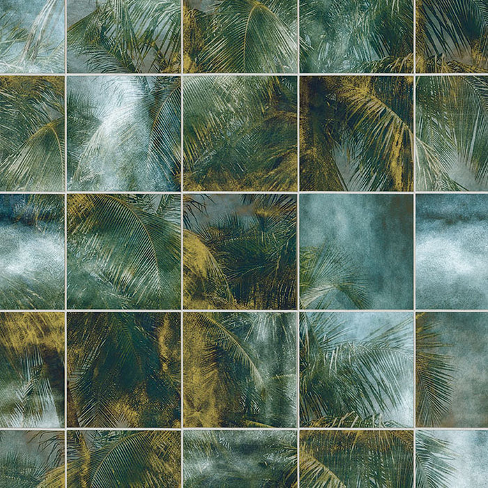 Digitaldruck Vlies Fototapete | Palm Puzzle | 200 x 280 cm
